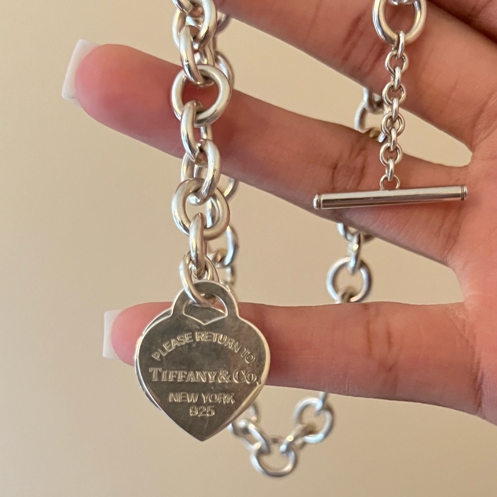Tiffany Heart Tag Toggle Necklace